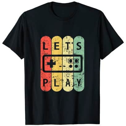 Let's play, Old School 80s 90s joystick T-Shirt