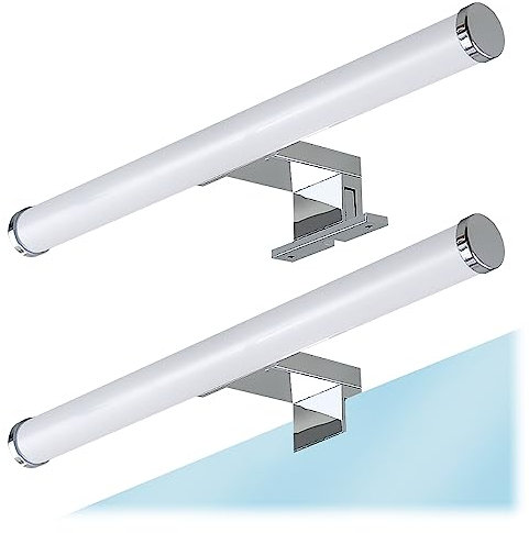 Kwazar Luminaire LED Spiegellampe 5W, 30cm, Moderne Wandlampe für Badezimmer, Bad & Wohnen, 4000K Neutralweiß, Energieeffizient, Spiegelleuchte, Möbelleuchte, Elegantes Design GAMA