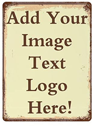 Custom Metal Sign Personalised Tin Plaque Wall Art Home Decor Garden Farm Warning Outdoor Plaque Garage Cafe Bar Man Cave Decor Gift Ideas