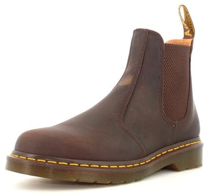 Dr. Martens Buwick Stivali, Uomo, Dark Brown Crazy Horse, 40 EU
