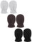Boyiee 3 Paar Neugeborene Baby und Kleinkind Winter Fäustlinge Handschuhe Fleece (Weiß, Kaffee, Schwarz, 6-18 Monate)
