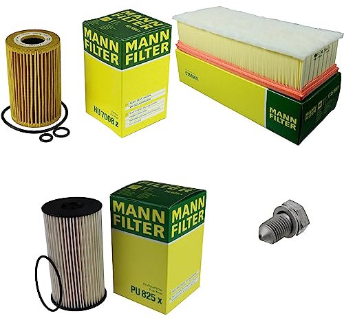 EISENFELS Filter Set Inspektionspaket erstellt mit MANN-FILTER Ölfilter HU 7008 z, Luftfilter C 35 154/1, Kraftstofffilter PU 825 x, Verschlussschraube