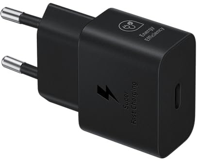 SAMSUNG Chargeur secteur RAPIDE 25W USB C sans câble noir
