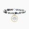 KIDULT - Bracciale Famiglia con agata multicolor e ciondolo