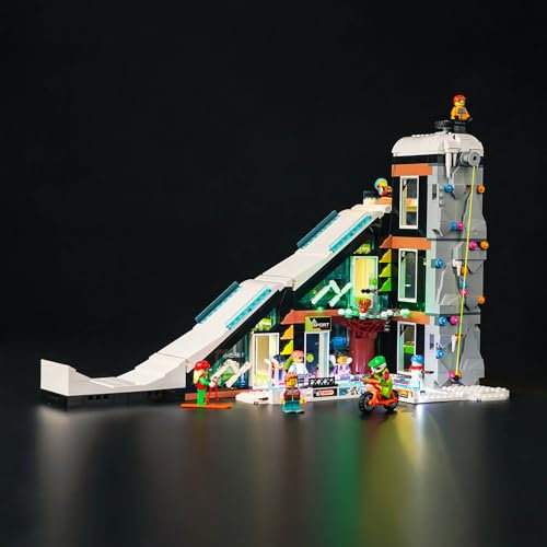 LocoLee Led Licht Set Kompatibel mit Lego City Wintersportpark, Led Beleuchtungs Set Compatible with Lego 60366 City Ski and Climbing Center Playset - Nur Lichter Set, Kein Modell