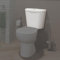 BAYSTONE Bathroom Close Coupled Toilet Cistern Only Dual Flush Ceramic WC White Gloss