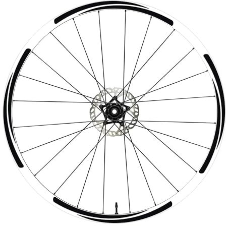 DualColorStampe Felgenaufkleber 26 Zoll - 27,5 Zoll - 28-29 Zoll (28-29 Zoll) Fahrrad MTB Aufkleber Felgen MTB COD. B0156 (28-29 Zoll, Schwarz glänzend)