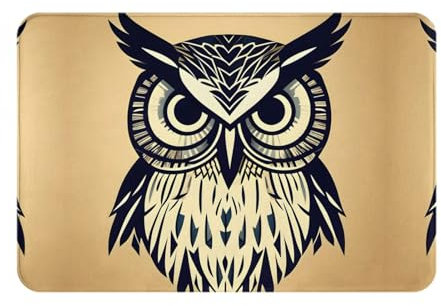 CarXs Niedliche Eule Fußmatte - Willkommens-Teppich, Schlafzimmer- und Küchenteppich, ein Muss für Ihr Wohnzimmer und Ihre Dusche!