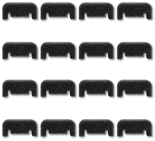 Pack 16 Filtros de Esponja para Fuente de Gato, Filtro Espuma para Mascotas, Filtro Bebedero Perros y Gatos, Repuesto Filtro Dispensador Agua Negro.