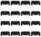 Pack 16 Filtros de Esponja para Fuente de Gato, Filtro Espuma para Mascotas, Filtro Bebedero Perros y Gatos, Repuesto Filtro Dispensador Agua Negro.
