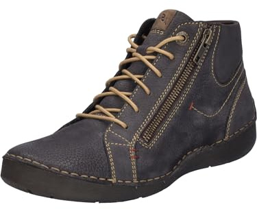 Josef Seibel Damen Schnürstiefeletten Fergey 67,Weite G (Normal),Wechselfußbett,uebergangsstiefel,schnürboots,Boots,Titan,45 EU