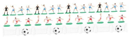 TOPBATHY 4 Sets Fußball Kuchendekoration Miniatur Fußball Dekoration Für Kuchen Kunststoff Kuchendekoration Mini Fußball Dekoration