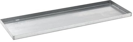 eurokraft | Stahl-Kleingebinde-Auffangwanne | LxBxH 1850 x 600 x 60 mm | mit Zulassung | Auffangvolumen 60 l | verzinkt