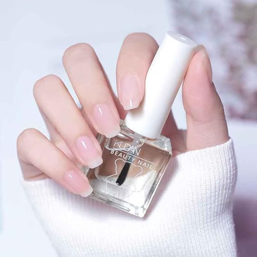 Clear Nail Varnish - 2 In 1 Water-Based Clear Nail Polish - Nail Polisher 2 In 1 - Quick Dry Nail Polish Strengthening - Nail Varnish Top Coat - Nail Top Coat Quick Dry For Manicure Women Girls DIY