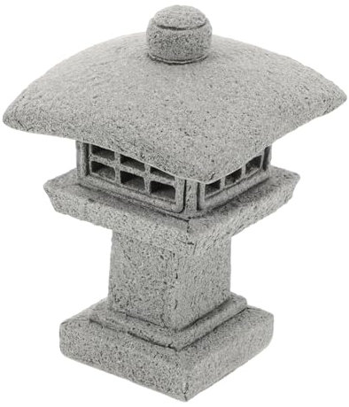 TINEASUR 1 Satz Wen chang Tower Ornamente Bonsai-Figuren Zen-Garten-Pagodenlaterne bonsai zubehör geburtstagsgeschenk Pagodenstatue Landschaftsdekor kleines Pagodenmodell Blausteinpulver
