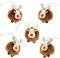 BoBoU Weihnachtsschmuck Braun Rentier 5er-Set aus Holz und Filz Weihnachtliche Baumanhänger Weihnachtsbaumschmuck Weihnachtsbaum Deko Anhänger Weihnachtsdekoration Dekoration (Rentier Braun 5er)