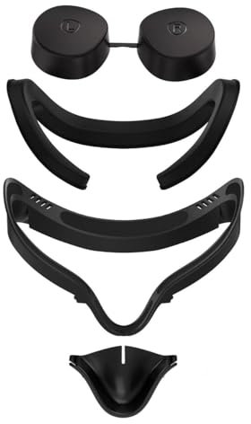 OOAVR VR Facial Interface & Face Cover Pad for Oculus Quest 2,Sweat-Proof PU Foam Cushion Replacement Pads - VR Accessories for Meta Quest 2