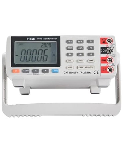 8145C Multimetro digitale 22000 conteggi da banco Vero RMS 1000V 10A Multimetro da tavolo Tester Volt Amp Ohm Capacità Hz,Precisione di misurazione migliorata