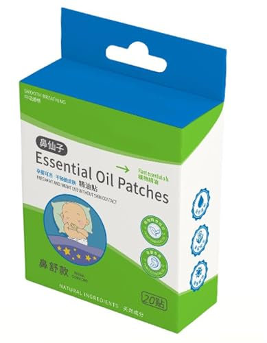 Patch per anti-congestione - 20 toppe morbide per la pulizia nasale per bambini, al sonno e patch respiratorie lenitive | cerotti naturali sicure contro la congestione per le D