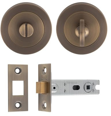 Carlisle Brass UDP/BATH30/AB Ultimate Door Privacy Pack in Antique Brass Turn and Release
