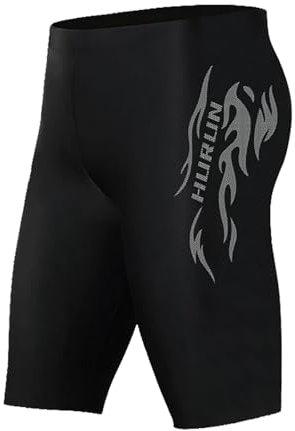 Short De Bain Homme piscine, Maillot De Bain Homme sport Respirant à Séchage Rapide Boxer De Bain Grande Taille UV Protection Chlore Résistant Pour Été Piscine Natation Surf (Grey, XXXXXL)