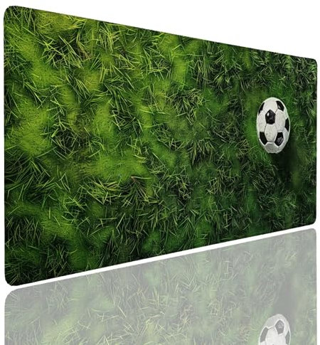 Mauspad XL 600x300x4mm Wasserdicht Schreibtischunterlage rutschfeste Speed Gaming Mousepad Football Groß Desk Mouse Mat Maus Pad, Schreibtisch Unterlage Deko für PC, MacBook, Laptop, Home Office