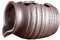 ibasenice Pot à Eau Courante Fontaine Conseils Décoration Accessoires D'aquarium Cruche à l'eau Étang Petit Cascade Distributeur Réservoir Décor D'aquarium Alimenté Brown Céramique