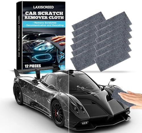 12 Stück Nano Sparkle Tuch – Ihr Profi Kratzer Entferner Auto, Nano Sparkle Tuch Auto Kratzer Original, beseitigt mühelos Autokratzer, Wasserflecken & Farbreste für makellosen Glanz