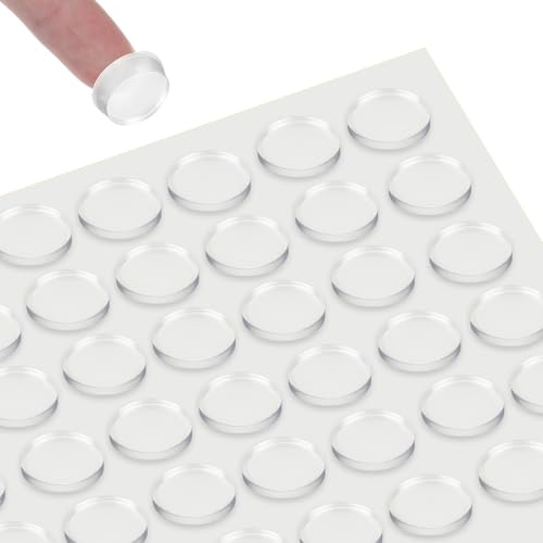 320 Stück Gumminoppen für Glasplatten Auflagen, 12X3.5mm Transparent Silikon Pads Für Glasplatte, Silikon Abstandshalter Glasplattenn, Antirutsch Glasplatten, Schutznoppen Klar Tisch