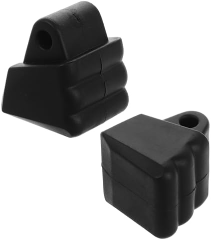 Mikikit 2 Stück Bremsklötze Inliner aus PVC mit Geräuschreduzierung und Sofort Stopp Universelle Schwarze Stopper für Inline Skates und Quad Skates