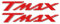 labelbike - adesivi resina 3D Scritte tmax scooter compatibili con Yamaha T-Max 500-530-560 Rosso
