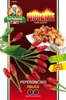 SEMENTI DI ORTAGGI DI VARIETA' STRANE & BUONE IN BUSTINE PER USO HOBBYSTICO (Peperoncino italico)