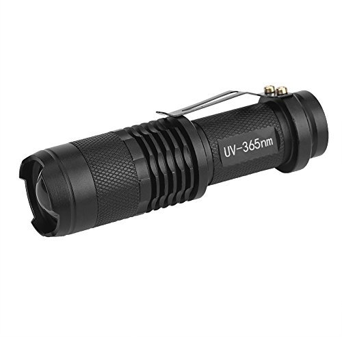 Linternas UV Linterna Ultravioleta LED, Linternas de Luz Ultravioleta Detectar Manchas de Orina de Mascotas, Buscador de Chinches, Perro/Gato Quitamanchas (Baterías No Incluidas)(365 nM)