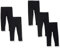 Amazon Essentials Leggings Bambine e Ragazze, Pacco da 5, Nero, 6-7 Anni