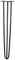4er Set Hairpin Legs Haarnadelbeine Tisch Kufe Möbel Füße verschiedene Größen (60cm)