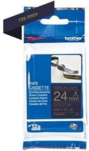 Brother textiles Schriftband TZe-RN54 gold auf dunkelblau - 24 mm breit, 4 m lang (u.a. für Brother P-touch D600VP, E500VP, E550WVP, H500, P700, Cube Plus, P750W, P900W, P950NW)