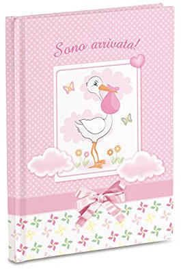 Mareli A7006R-DN Tagebuch für Babys, 17 x 24 cm, Rosa