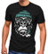 Neverless® Herren T-Shirt Gorilla AFFE Monkey Captain Sailor Seemann Fashion Streetstyle schwarz L