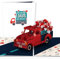Lovepop® 3D Pop-Up Karte Sending Loads of Love Grußkarte für Liebe, Geburtstag, Jahrestag, Valentinstag, Muttertag, Vatertag | inkl. Umschlag & Versteckfach für Geld & Gutscheine