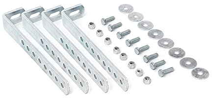 DAKEN Vertical Hot Dipped Galvanised Steel Brackets - Visor Kit with Geomet Treatment - Arka - Welvet - Just - Sliden