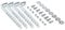 DAKEN Vertical Hot Dipped Galvanised Steel Brackets - Visor Kit with Geomet Treatment - Arka - Welvet - Just - Sliden