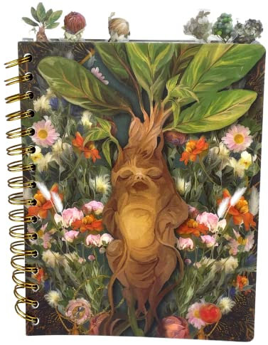 Innovative Designs Harry Potter Tab Journal Notizbuch, Herbology, Spiralbindung, 144 linierte Seiten, 20,3 x 17,8 cm