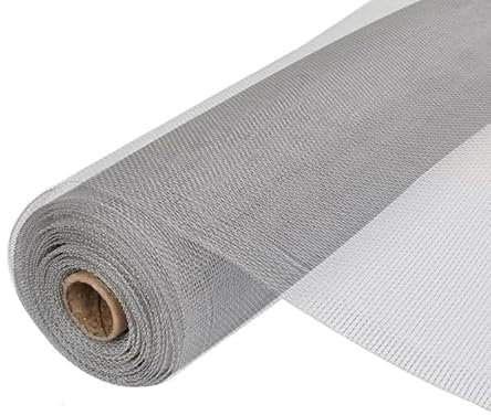 Tela Mosquitera para puerta y ventana, malla mosquitera de Aluminio (150 x 1000 cm)