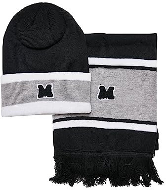 Urban Classics Unisex Mütze und Schal Winter-Set College Team Package Beanie and Scarf, erhältlich in 2 verschiedenen Farben, one Size