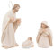 Magie di Natale Statuine Grandi natività Celestial per presepe Natalizio in poliresina Bianco