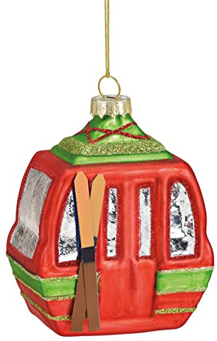 Baumschmuck Skigondel bunt - Baumkugel Ski Gondel, Weihnachtsdeko, Christbaumkugel, Weihnachten, Weihnachtsanhänger