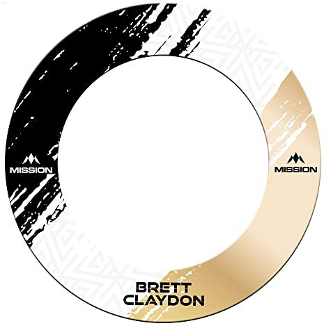 Mission Darts Player Professionelle Dartscheibe Surround für Steeldarts | Brett Claydon (SU229)