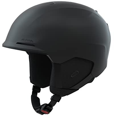 ALPINA Unisex-Erwachsene BRIX Skihelm, Black matt, 55-59 cm