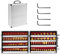 TOTOWOOD Router Bit Set 1/4 Inch Shank,100-Piece Router Bit Set with Aluminum Storage Case Tungsten Carbide Router Bits for Woodworking