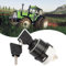 MangWany Zündschloss 12/24V Schalter Funken Glimmstarter Schalter für Land- und Baumaschinen passend für Deutz DX 07 Same Case Zettelmeyer Schaeff 2 Schlüssel 14603/603 Universal